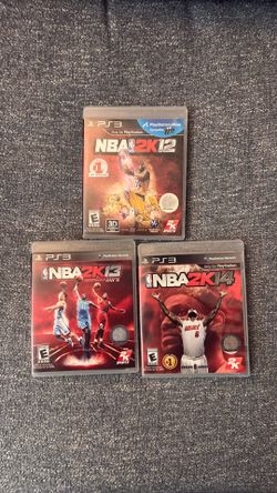 PS3 games - NBA2K12, NBA2K13 and NBA2K14