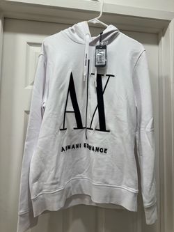 NWT Armani exchange icon hoodie white men M