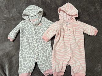 Baby Girl Clothes 3M /Baby 2-Piece Fleece Carter's Like New Set 3 Months 