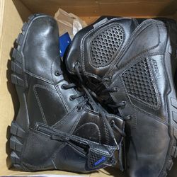 Bates Footwear Strike 6" Side Zip Waterproof Boots Size 12 