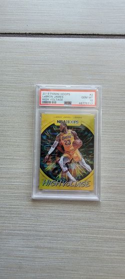 2019 Panini NBA Hoops - High Voltage Flash #2 LeBron James PSA 10
