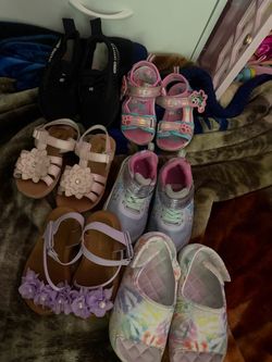 Girls Toddler Shoes Lot of 6 Pairs