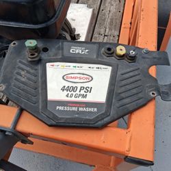Simpson 4400 Psi Power Washer, With Hoses, And Ohio Steel Heavy Duty Trailer 