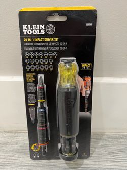 Klein Tools 32303HD 20-in-1 Impact Driver Set w/ Screwdriver Bits & Flip Sockets (New)