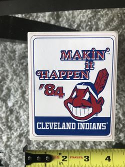 1984 Wheaties Indians stickers