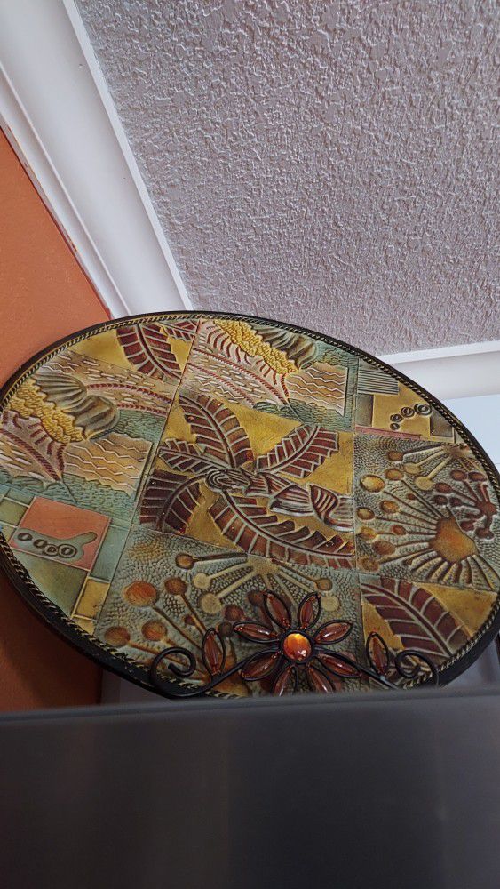 Home Decor-hand Painted Decorative Plate.