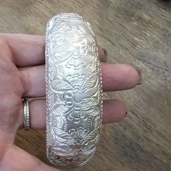 Handmade Silver Bracelet, Size 8 Around