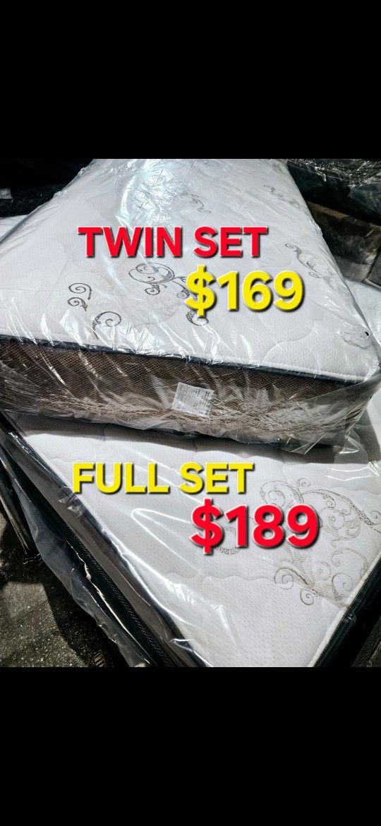 FULL SET ORTHOPEDIC $189 >> MATTRESS AND BOX SPRING