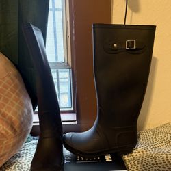 Dark Blue Rain Boots