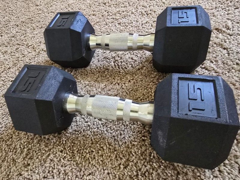 15 Lbs DUMBBELLS 