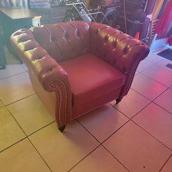 Faux Leather Modern Chair