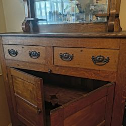 Antique Dresser 19th Century Oak