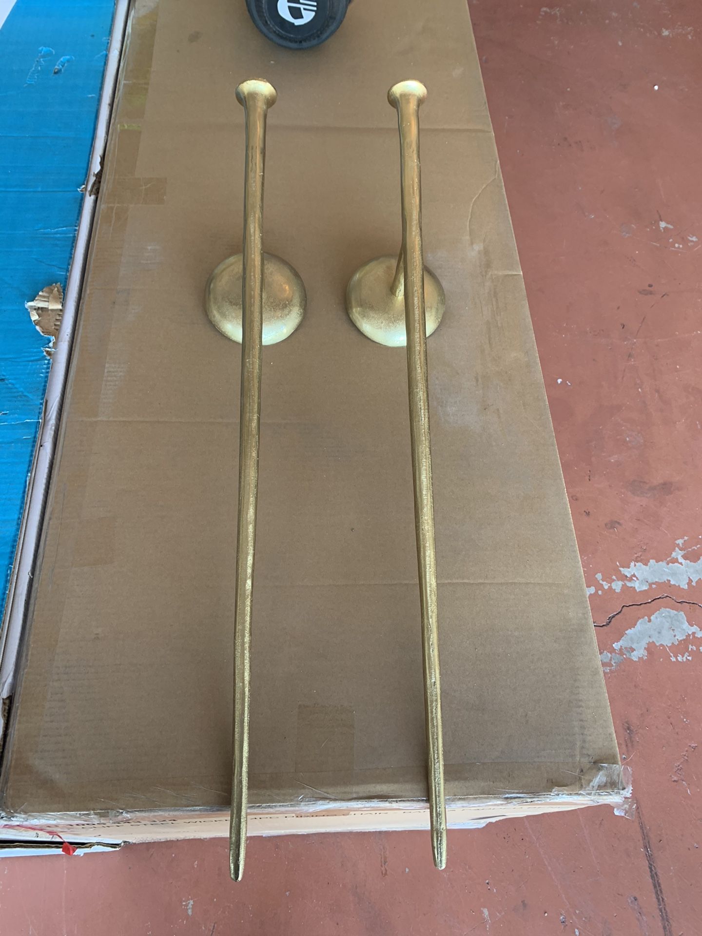 Z gallerie Gold Aspar Wall Sconces. NEVER USED