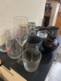 Glass mugs