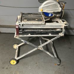 Tile Saw With Stand 