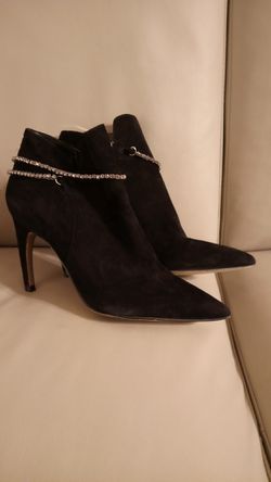 Sam Edelman black suede heels booties. 7