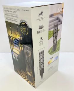 Rotating Solar Bollard Lights, 4-pack