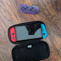 OLED Switch w/ Case And 8BitDo Control
