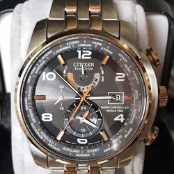 Citizen Eco-Drive World Time Chronograph 