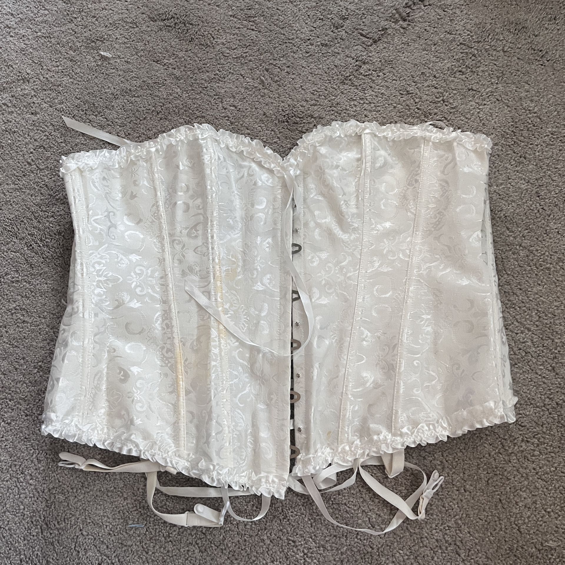 Hips and Curves White Corset