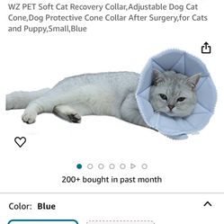 Soft Cat Cone Collar: New!