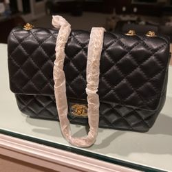Black leather bag for sale