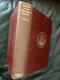 Witchcraft~ SALEM MA~18th CENTURY~1937  1st Edit~TOWN~LEADERS~WARS