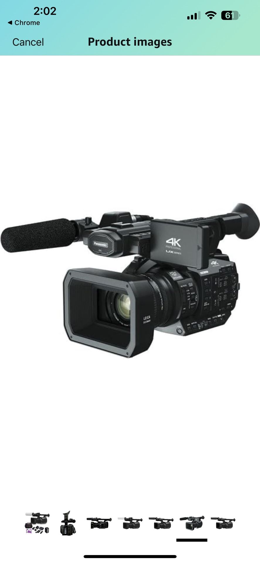 PANASONIC PROFESSIONAL CAMCORDER AG-UX90