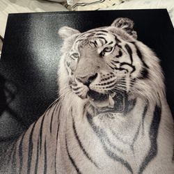 White Tiger Painting 