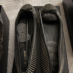 YSL Studded Ballerina Flats