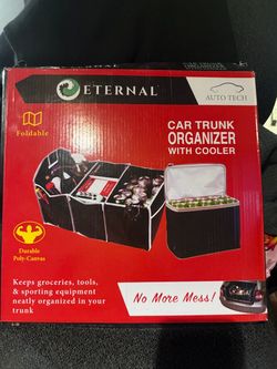 Eternal Auto Tech Foldable Car Trunk Organizer with Cooler