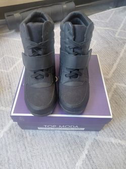 Top Moda Wedge Boots 7.5