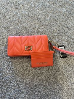 Bebe Los Angeles Quilted Wristlet Wallet Set