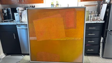 Large abstract painting by Seattle artist.