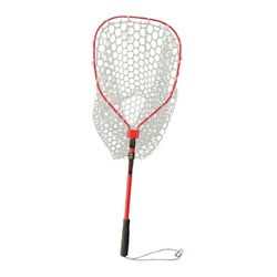 Mesh Net ing Net ing Tool Non Slip Grip Hand Net Folding Landing Net for Minnow Trout Salmon Prawns Dragonfly red