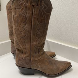 Justin Women’s Brown Leather Western Boots Sz 5B