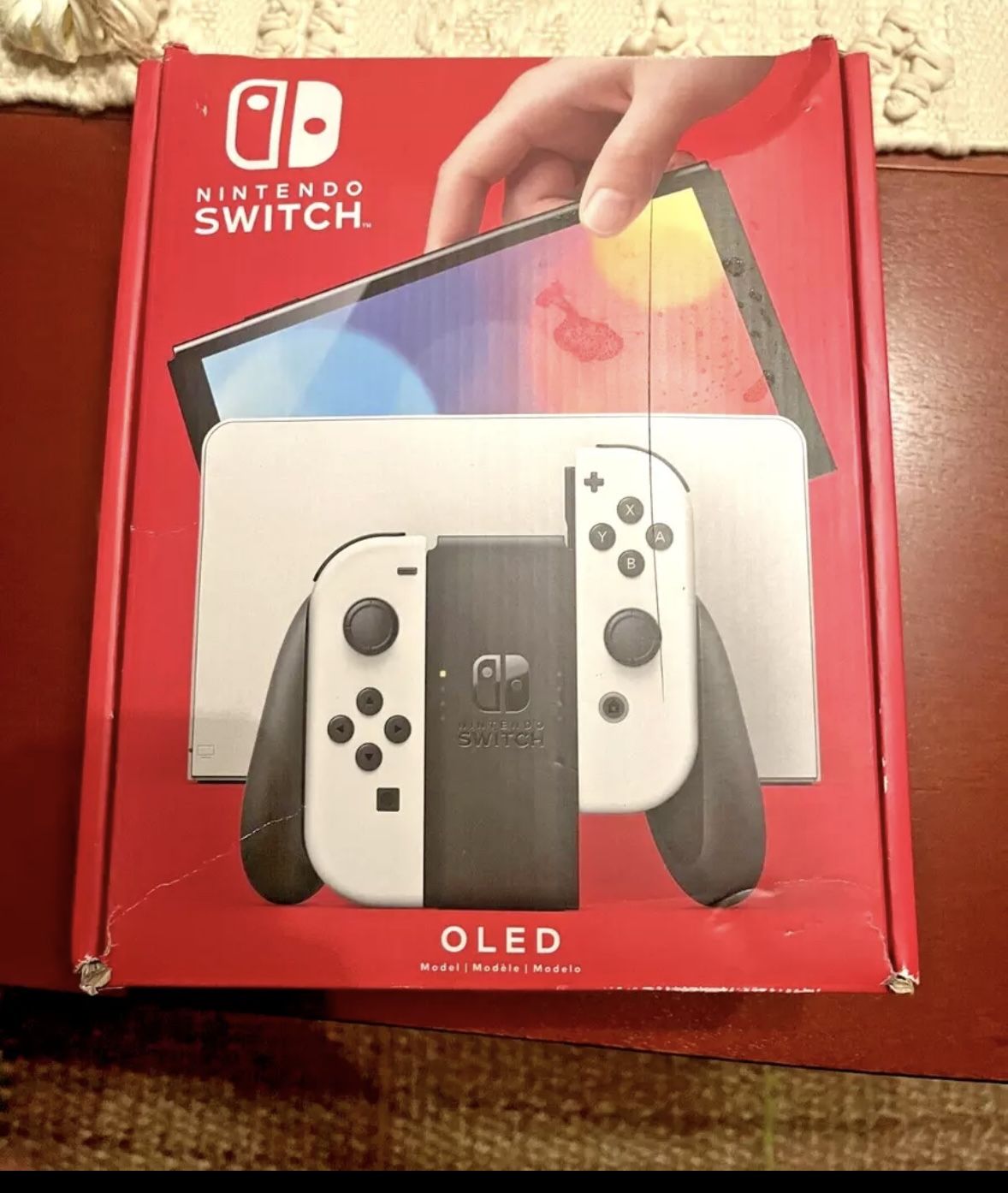 Nintendo Switch (OLED model) with White Joy-Con