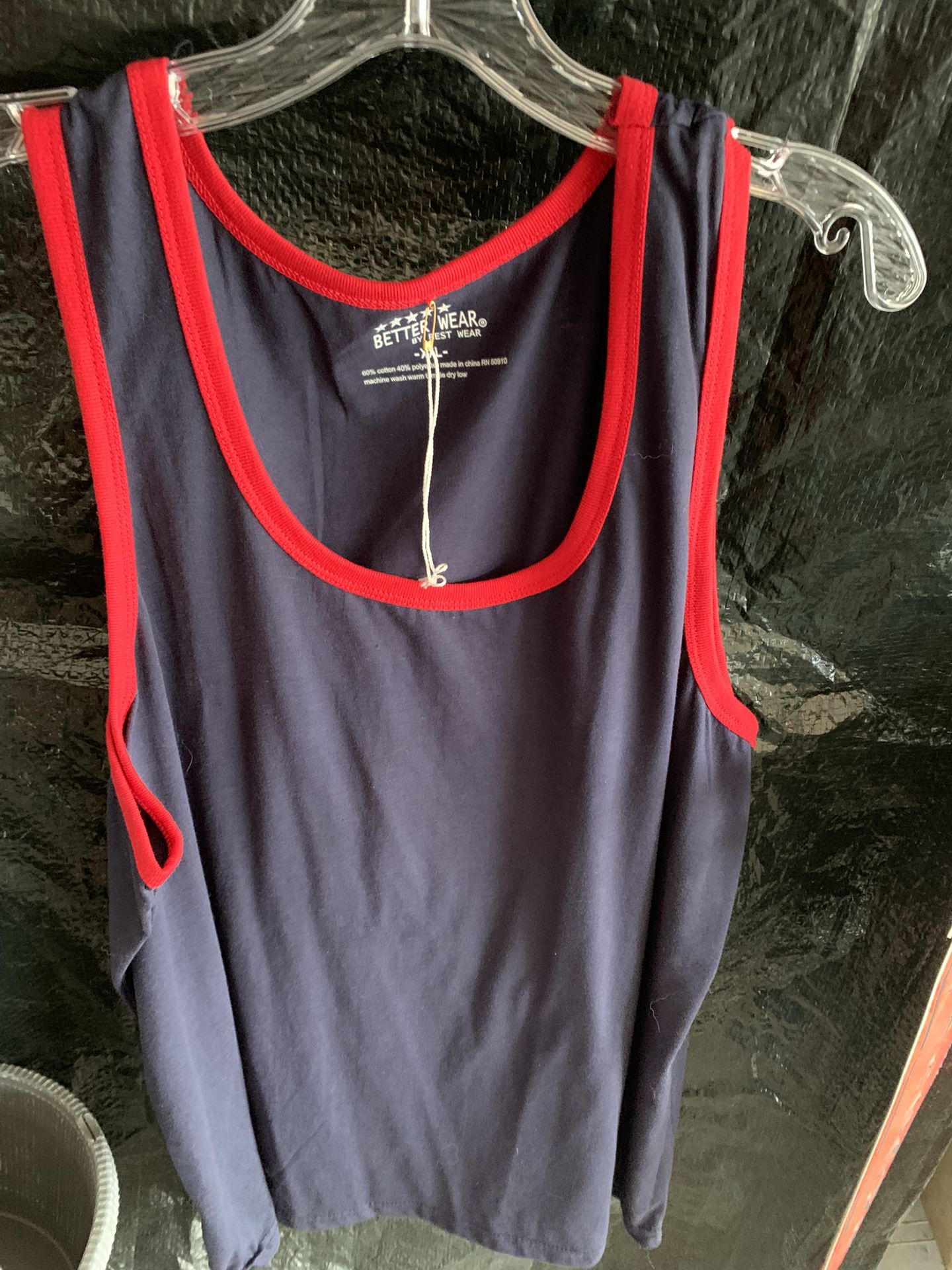 Men’s New Multicolored Tank Shirt, Size 2XL, Lightweight Comfortable Fabric