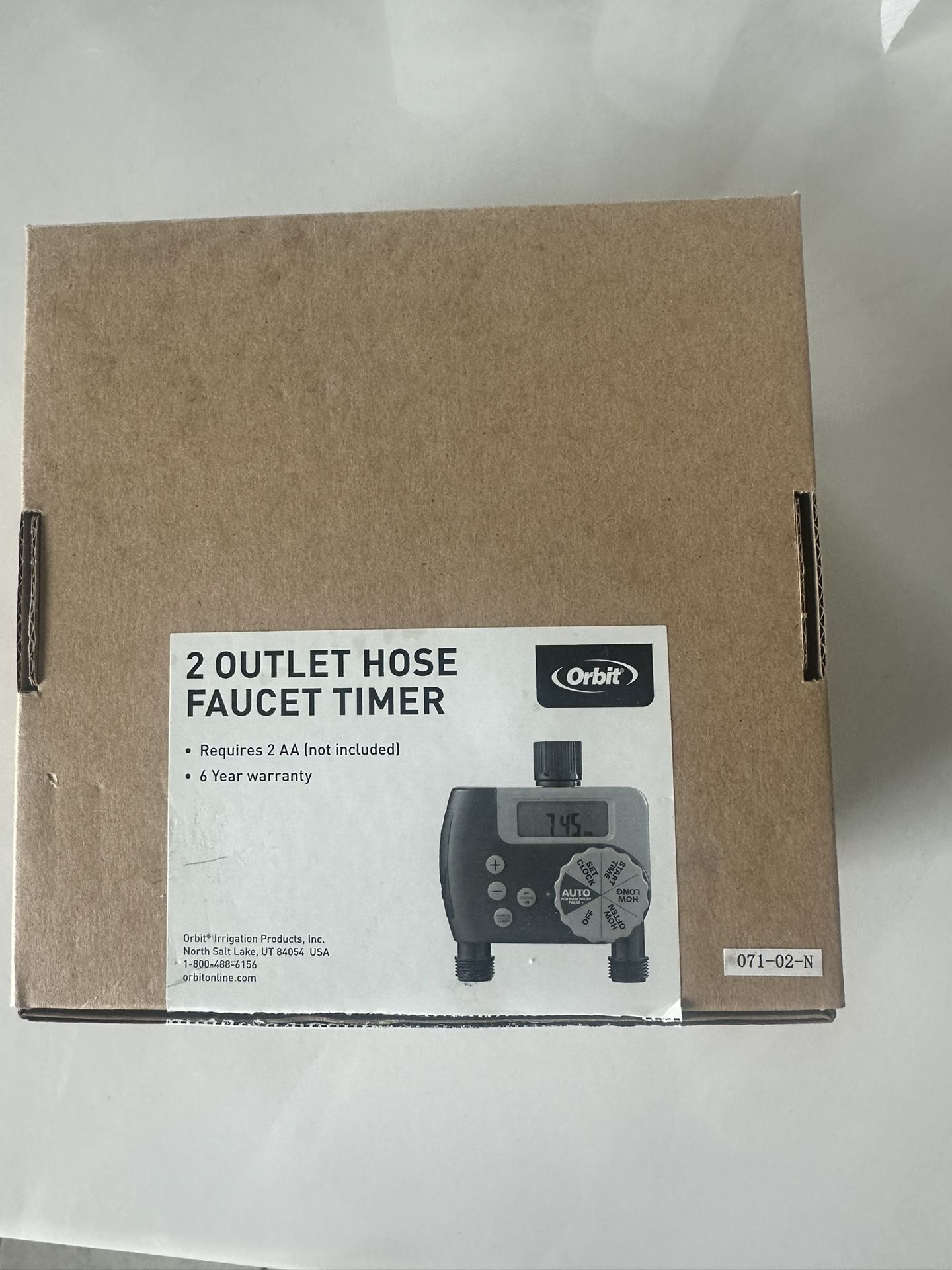 Digital 2 Outlet Hose Faucet Timer