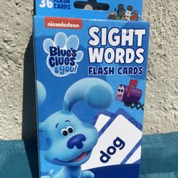 Blue’s Clues Sight Words Flash Cards