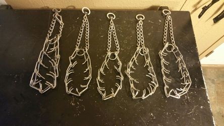 Dog training choke collars