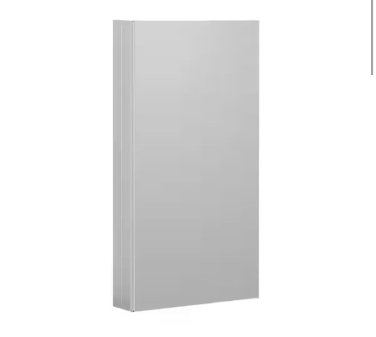 12 in. W x 24 in. H Sliver Aluminum Recessed/Surface Mount Bathroom Medicine Cabinet with Mirror, 2-Glass Shelves