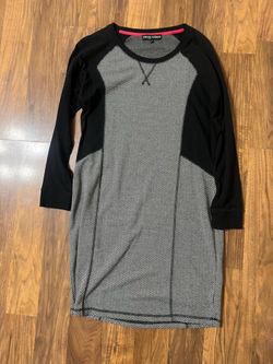 Wendy Williams Sweater Dress Womens Long Sleeve Casual Black large