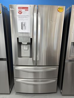 36 in. 28 cu. ft. 4-Door French Door Smart Refrigerator🔥