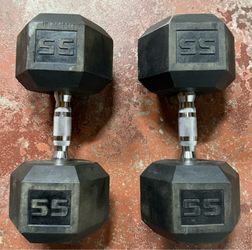 CAP 55 pound dumbbells