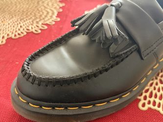 Dr. Martens Black Leather Tassel Loafer