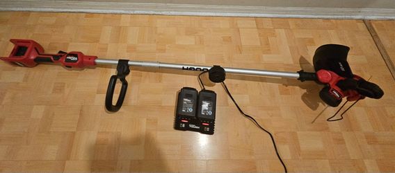 Battery-powered Weed Eater, 2 Batteries, Charger