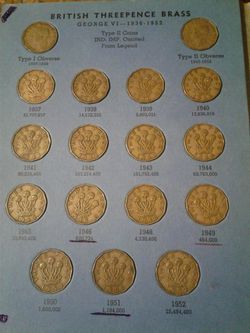 Three pence collection