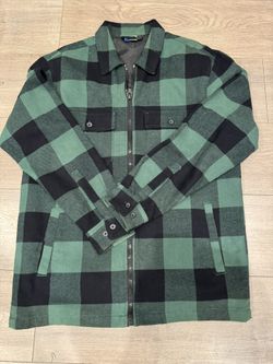 H&M Light Green Jacket Size Medium Men Used Great Conditions 