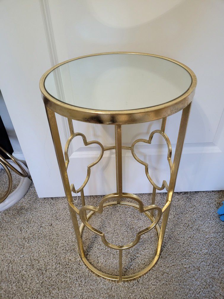 Mirror Top Table End 